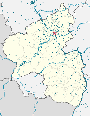 Karte von Koblenz mit Markierungen für die einzelnen Unterstützenden