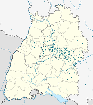 Karte von Mühlhausen mit Markierungen für die einzelnen Unterstützenden