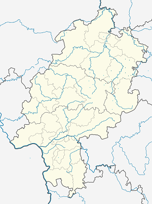 A(z) Hersfeld-Rotenburg térképe címkékkel minden támogató számára