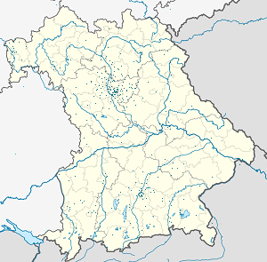 Карта на Бавария с маркери за всеки поддръжник
