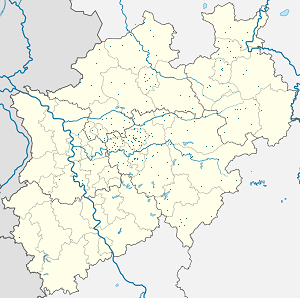 Ჩრდილოეთი რაინ-ვესტფალია-ის რუკა თითოეული მხარდამჭერის მარკერებით