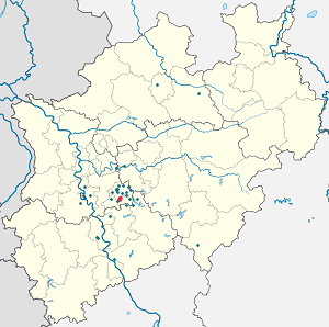 Karta mjesta Alt-Remscheid s oznakama za svakog pristalicu