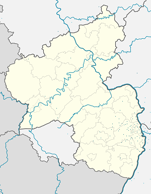 Kaart Rheinland-Pfalz iga toetaja sildiga