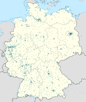 Mapa Niemcy z zaznaczonymi osobami wspierającymi