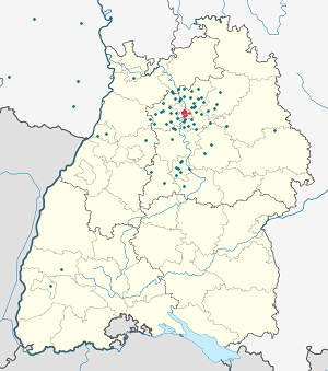 Karte von Heilbronn mit Markierungen für die einzelnen Unterstützenden