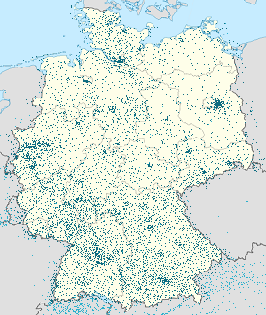 Karte von Deutschland mit Markierungen für die einzelnen Unterstützenden