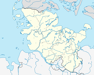 Karte von Schleswig-Holstein mit Markierungen für die einzelnen Unterstützenden
