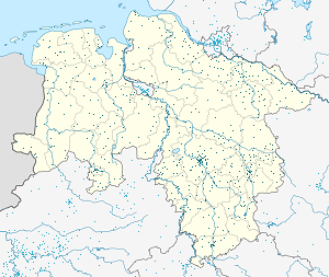 Map of Lower Saxony with markings for the individual supporters