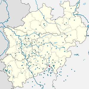Map of Freudenberg with markings for the individual supporters