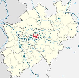 Map of Dortmund with markings for the individual supporters
