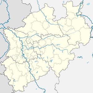 Mapa města Okres Rhein-Kreis Neuss se značkami pro každého podporovatele 