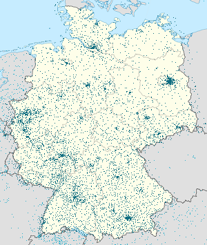 Karte von Deutschland mit Markierungen für die einzelnen Unterstützenden