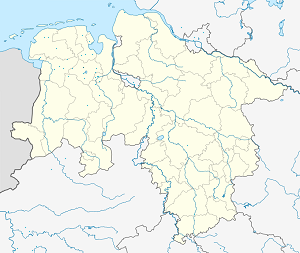 Mapa mesta Westerstede so značkami pre jednotlivých podporovateľov