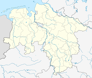 Karta mjesta Rhauderfehn s oznakama za svakog pristalicu