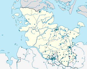 Χάρτης του Mölln με ετικέτες για κάθε υποστηρικτή 