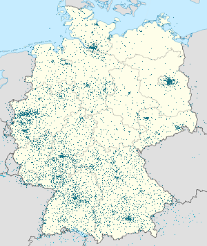 Harta e Gjermania me shenja për mbështetësit individual 