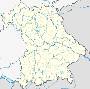 Mapa mesta Oberasbach so značkami pre jednotlivých podporovateľov