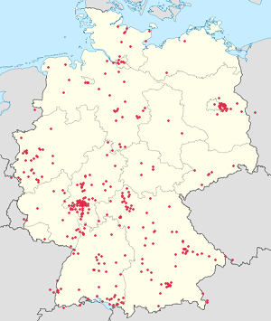 Карта Германия с тегами для каждого сторонника