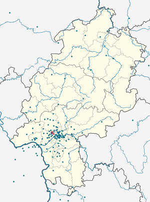 Map of Eschborn with markings for the individual supporters