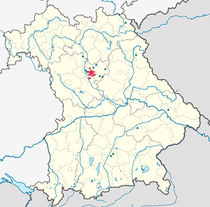 Nürnberg kartta tunnisteilla jokaiselle kannattajalle