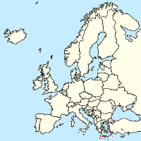 Map of Europe with markings for the individual supporters
