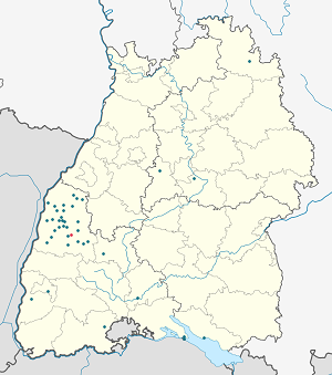 Karte von Zell am Harmersbach mit Markierungen für die einzelnen Unterstützenden