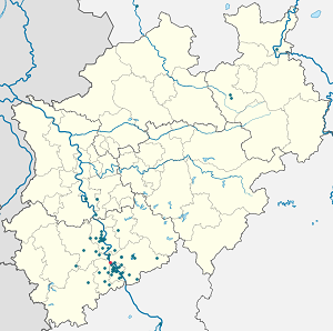 Kort over Bornheim med tags til hver supporter 