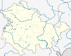 Karte von Eisenach mit Markierungen für die einzelnen Unterstützenden