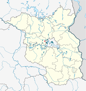 Map of Falkensee with markings for the individual supporters