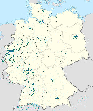 Karte von Deutschland mit Markierungen für die einzelnen Unterstützenden