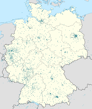 Әрбір қолдаушы үшін маркерлері бар Deutschland картасы