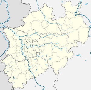 Mapa mesta Aldenhoven so značkami pre jednotlivých podporovateľov