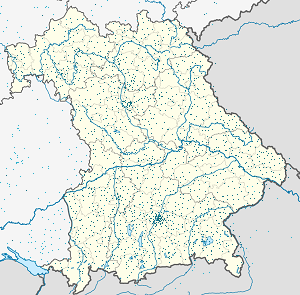 A(z) Bajorország térképe címkékkel minden támogató számára