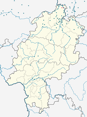 Карта на Wesertal с маркери за всеки поддръжник