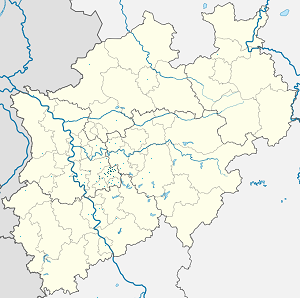 Kart over Wuppertal med markører for hver supporter
