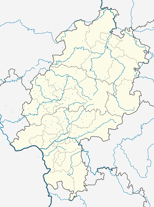 Mapa de Gießen con etiquetas para cada partidario.