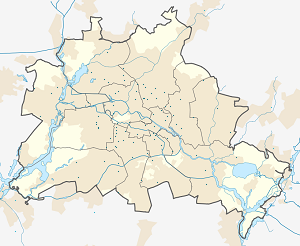 Kart over Berlin med markører for hver supporter