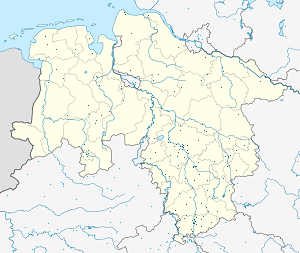 Žemutinė Saksonija žemėlapis su individualių rėmėjų žymėjimais