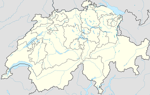 Karta mjesta St. Gallen s oznakama za svakog pristalicu