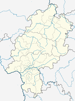 Kaart van Hessen met markeringen voor elke ondertekenaar