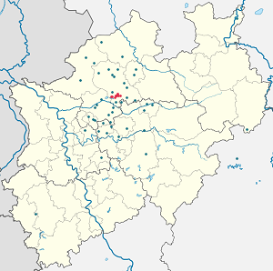 Karte von Lüdinghausen mit Markierungen für die einzelnen Unterstützenden