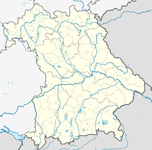 Map of Lower Franconia with markings for the individual supporters