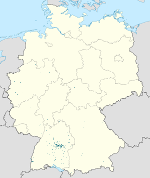各サポーターのマーカーが付いた Deutschland の地図