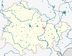 Map of Jena with markings for the individual supporters