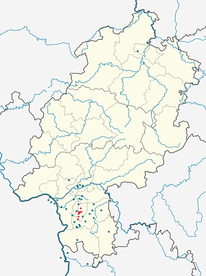 Karte von Darmstadt mit Markierungen für die einzelnen Unterstützenden
