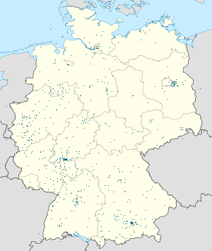 Mapa de Alemania con etiquetas para cada partidario.