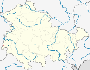 Karte von Erfüllende Gemeinde Geisa mit Markierungen für die einzelnen Unterstützenden