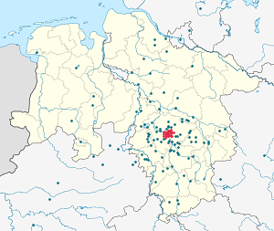 Karte von Hannover mit Markierungen für die einzelnen Unterstützenden