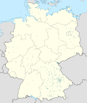 Mapa de Alemania con etiquetas para cada partidario.