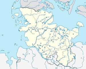 Karte von Krempe mit Markierungen für die einzelnen Unterstützenden